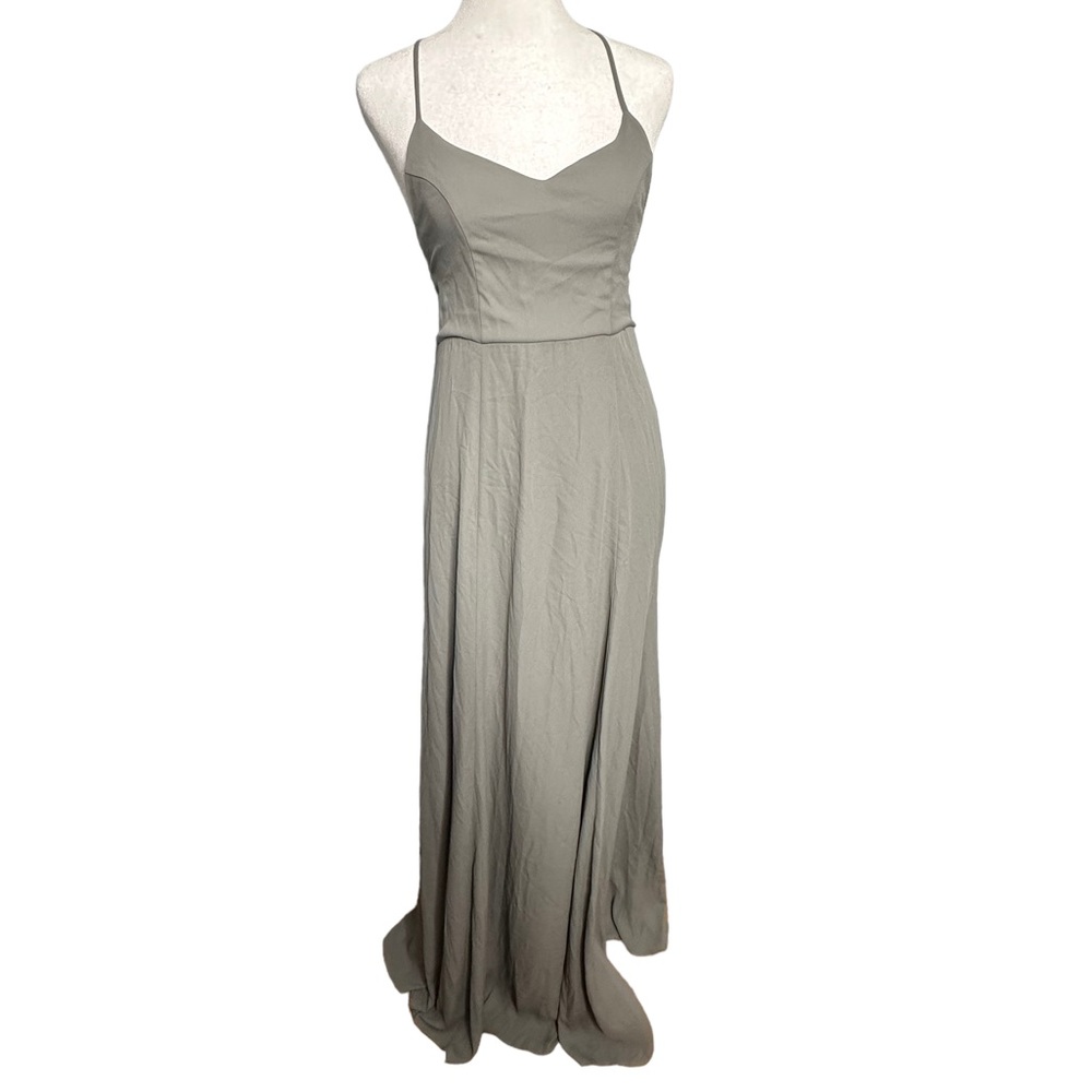 Show Me Your Mumu Godshaw Goddess Gown Dress Sage Crisp NEW - Picture 3 of 9